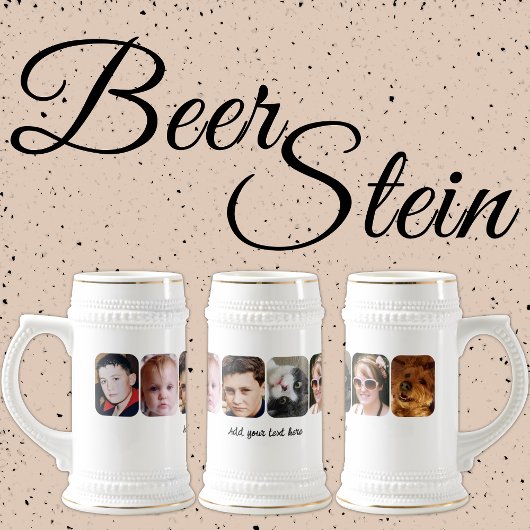 6 foto's tekst toevoegen bierpul