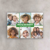 6 foto's - Vrolijk kerstfeest - Stropdas-kleurstof Feestdagenkaart