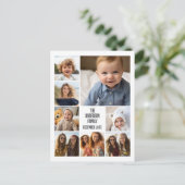 6 Fotosjabloon met 2 regels tekst Briefkaart (Staand voorkant)