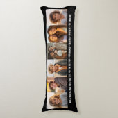 6 Fotosjabloon Moderne minimale tekst over foto Lichaamskussen (Voorkant Verticaal)