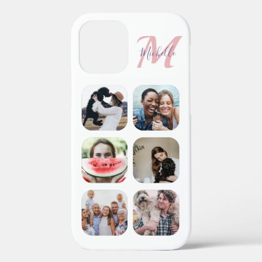 6 Fotosjabloon Monogram Case-Mate iPhone Case (Achterkant)