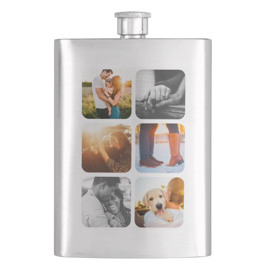 6 Fotosjabloon Net Rond Lijst geborsteld Geest Flacon (Voorkant)