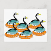 6 ganzen A Laying Briefkaart (Voorkant)