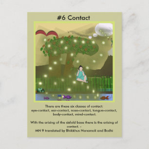 #6 Gebruik van de Zes zintuigen - van afhankelijke Uitnodiging Briefkaart