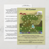 #6 Gebruik van de Zes zintuigen - van afhankelijke Uitnodiging Briefkaart (Voorkant / Achterkant)