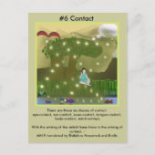 #6 Gebruik van de Zes zintuigen - van afhankelijke Uitnodiging Briefkaart (Voorkant)