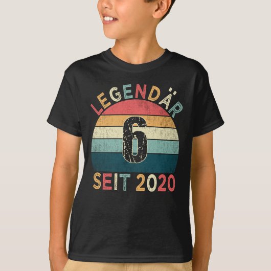 6. Geburtstag Legendär Seit 2020 Jahrgang T-shirt (Voorkant)