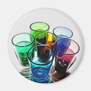 6 Gekleurde Cocktail Shot Bril -Stijl 16 Magneet