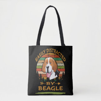 6 Gemakkelijk afgeleid door Beagle Tote Bag
