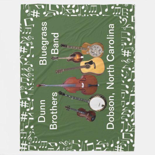 6 GEMIDDELDE BAND FLEECE DEKEN (Voorkant)