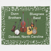 6 GEMIDDELDE BAND FLEECE DEKEN (Voorkant (Horizontaal))