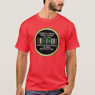 6 GEVECHTSSTERREN WWII Veteraan T-shirt