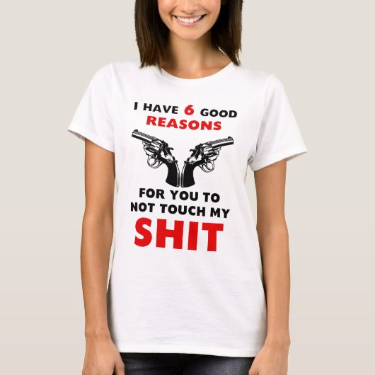 6 Goede redenen T-shirt (Voorkant)
