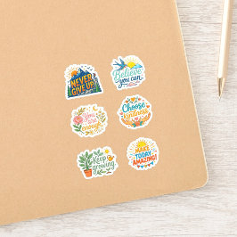 +6 (Groei Mentaliteit) Motivatie & Aanmoediging Sticker
