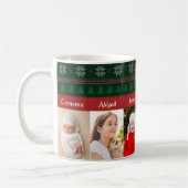 6 Grootkinderen Foto: Red Green Kerstmis Koffiemok (Links)