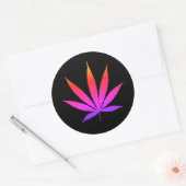 6 grote regenboog onkruid Sticker (Envelop)