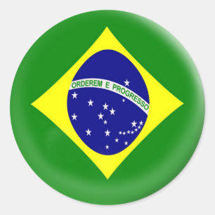 6 grote stickers Brasil Braziliaanse vlag