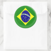 6 grote stickers Braziliaanse vlag (Tas)