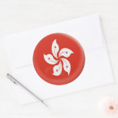 6 grote stickers Hong Kong vlag (Envelop)