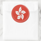 6 grote stickers Hong Kong vlag (Tas)