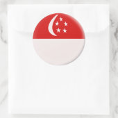 6 grote stickers Singaporese vlag (Tas)