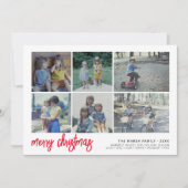 6 Het Manuscript van de Foto Zure Kerstmis - de Wi Feestdagenkaart (Voorkant)