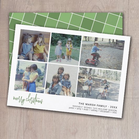 6 Het Manuscript van de Foto Zure Kerstmis - de Wi Feestdagenkaart