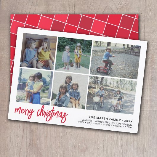 6 Het Manuscript van de Foto Zure Kerstmis - de Wi Feestdagenkaart