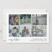 6 Het Manuscript van de Foto Zure Kerstmis - de Wi Feestdagenkaart (Voorkant)