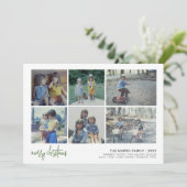 6 Het Manuscript van de Foto Zure Kerstmis - de Wi Feestdagenkaart (Staand voorkant)