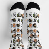 6 Honden, 6 Namen, Dog Foto - Persoonlijk Wit Sokken (Top)