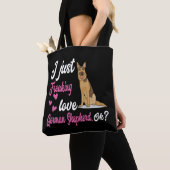 6 Ik ben gewoon gek op Duitse herder OK Tote Bag (Dichtbij)