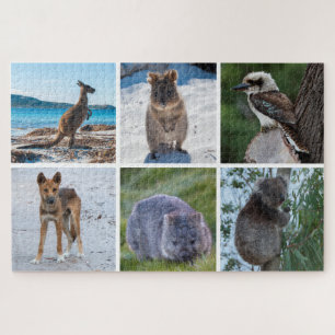 6-in-1-Dieren uit Australië, 1014 stuks Legpuzzel