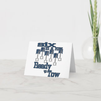 6 in een rij klaar om dieselt럭 Vaderdag te slepen  Kaart
