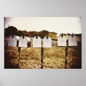 6 in een rij { U hebt postreeks} Poster (Voorkant)