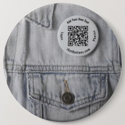 6 Inch Enorme Button Custom (Voorkant)