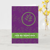 6 jaar Addication Recovery Drugs Alcohol Kaart (Gele Bloem)