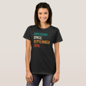 6 jaar Geweldige sinds september 2016 6e geboorte T-shirt (Voorkant volledig)