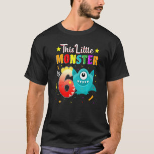 6 jaar lang Monster van de kleine zestiende verjaa T-shirt