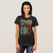 6 jaar op de verjaardag van de bevalling juli 201 t-shirt (Voorkant volledig)