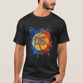 6 jaar oud 6 jaar Basketball Gift voor jongens T-shirt