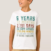  6 jaar oud 6 jaar oud Jubileum T-shirt (Voorkant)