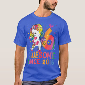 6 jaar oud cadeau meisjes Tiener abbing Unicorn 6t T-shirt