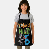 6 jaar oud dierentuin van Birthday Safari Oerwoud Schort (Insitu)