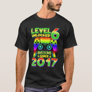 6 jaar oud Jongen Niveau 6 Geweldige 2017 6th B on T-shirt