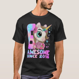 6 jaar oud Unicorn Princess 6th Birthday Girl Uni T-shirt