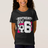 6 Jaar Oud Voetbal Football Feest 6e Verjaardag Me T-shirt (Voorkant)