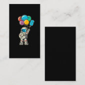 6 jaar oude Astronaut-ballonvliegtuigen Visitekaartje (Voorkant / Achterkant)