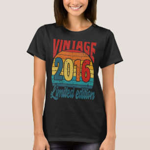 6 jaar oude dag 2016 6e verjaardag t-shirt