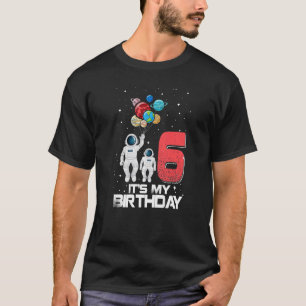 6 jaar oude geschenken Het is mijn 6e verjaardag j T-shirt